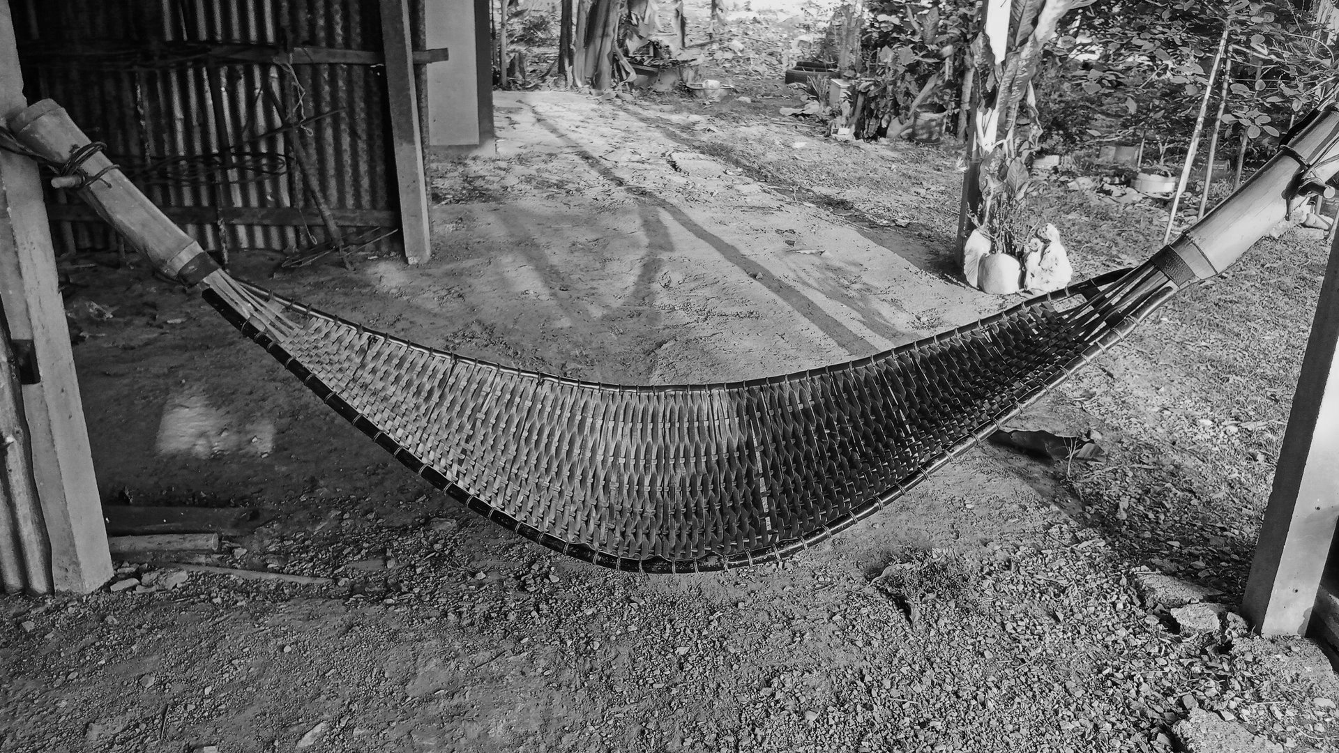 A bamboo hammock 1