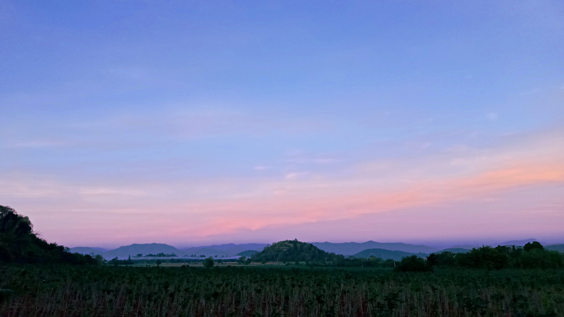 Mountains and the sky