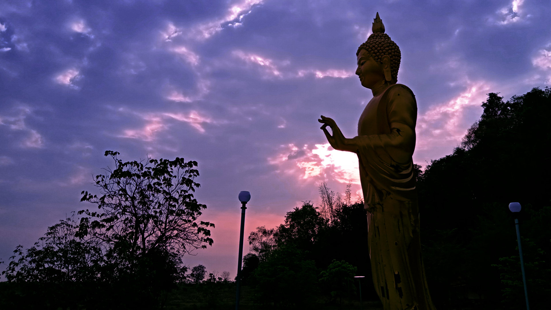 The Buddha at a sunrise 3